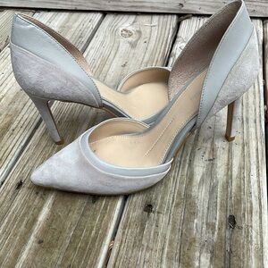 Gianni Bini "Lenon" Suede Grey Pointed Toe Heels Size 8